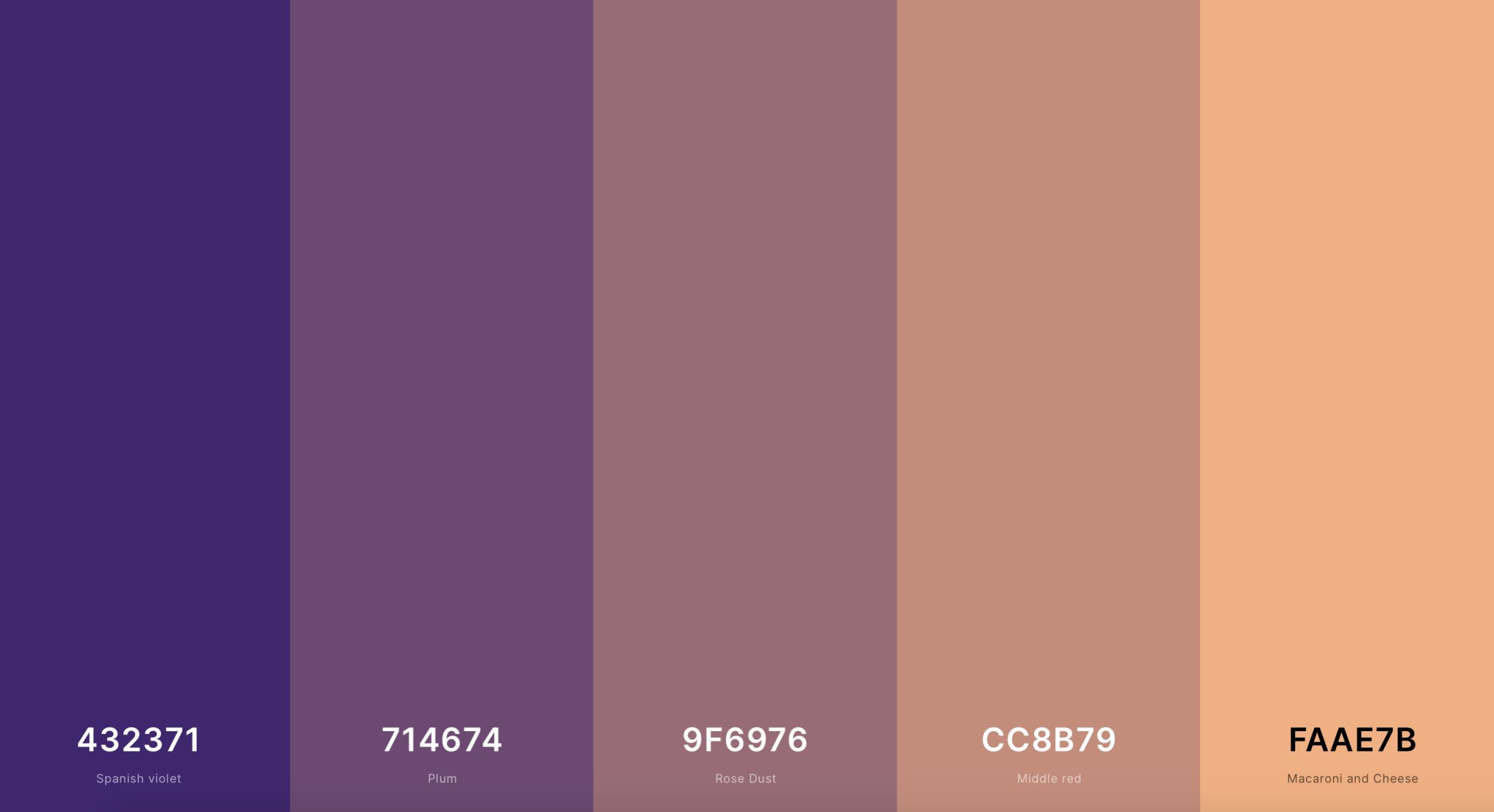 Sunset Color Palette